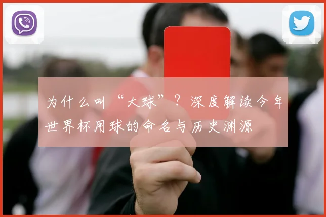 为什么叫“大球”？深度解读今年世界杯用球的命名与历史渊源